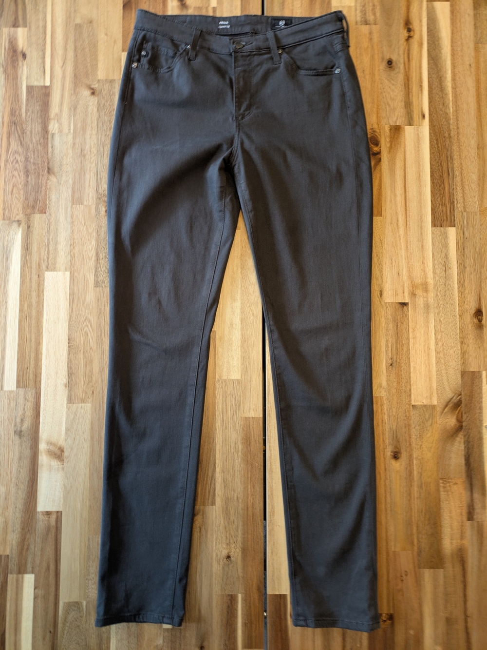 Anthropologie AG Prima Cigarette Pants In Warm Dark Grey Color Sz 28 R